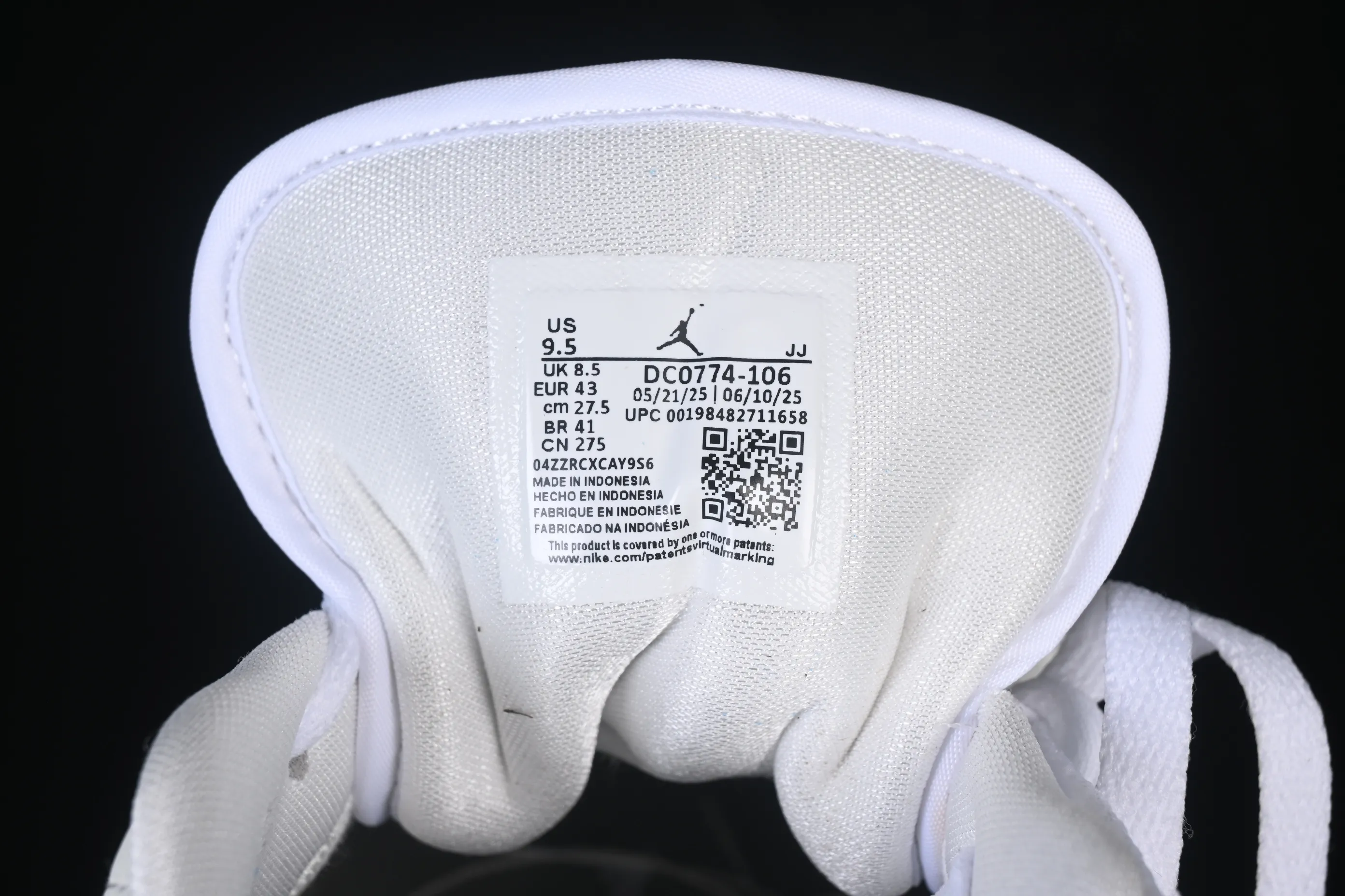 All categories Air Jordan Jordan series basketball shoes Air Jordan 1 Low Air Jordan 1 Low AJ1 Joe 1 Mi Bailan low-top cultural casual sneakers DC0774-106